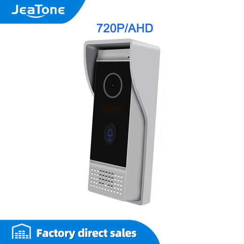 JeaTone 4-wired 720P/AHD Video Door Bell with 110 degree wide angle & IP65 Waterproof & Raincover ► Photo 1/6