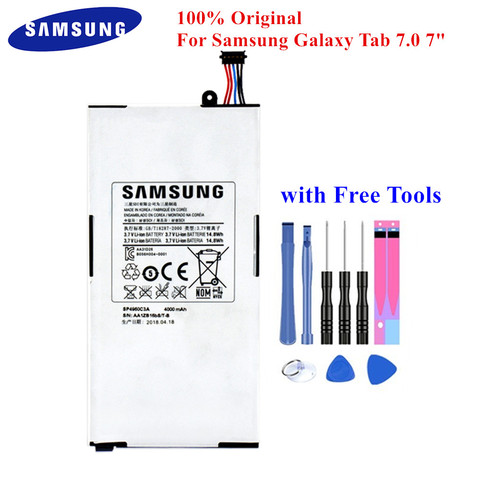 Original Tablet Battery SP4960C3A for Samsung Galaxy Tab 7.0 GT-P1000 P1010 4000mAh Top Quality PC Batteria with Free Tools ► Photo 1/3