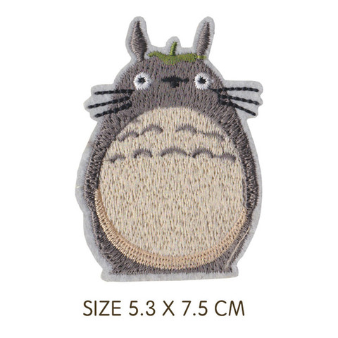 Cartoon My Neighbor Totoro Animal Patches for Clothes Merry-go-round rabbit Embroidery Appliques Child Clothing Accessories ► Photo 1/5