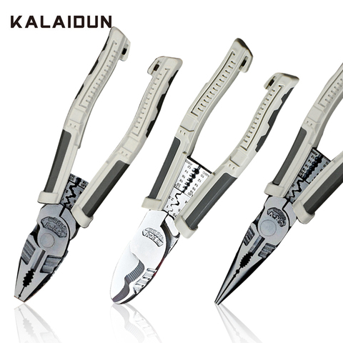 KALAIDUN Pliers Set Crimping Tool Wire Cutter Stripper Crimper Crimping Pliers Multitool Hand Tools Electrical For Electricians ► Photo 1/6