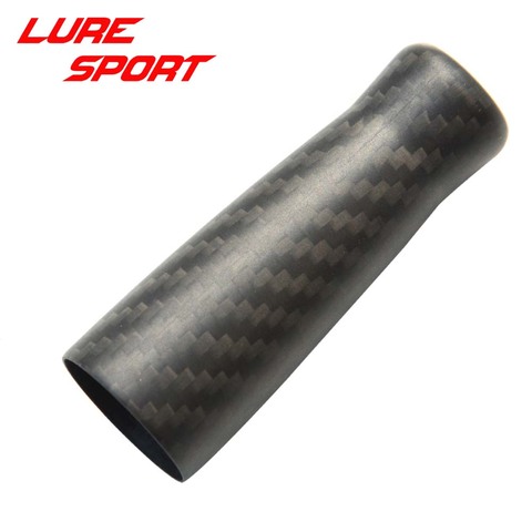 LureSport 2pcs Carbon Grip 3K woven carbon Taper shape 76mm 53mm handle Rod Building component Handle Rod Repair DIY blank ► Photo 1/5
