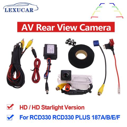 MIB AV Rear View Camera HD CCD Wide Angle Rearview Parking Car Reverse RCD330 Plus For VW TIGUAN Passat B6 B7 Golf 5 67 JETTA ► Photo 1/6