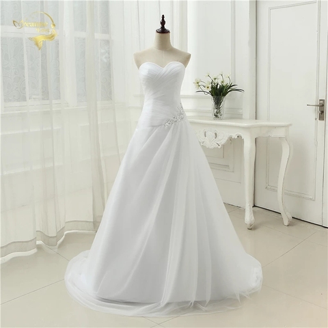 New Arrival 2022 Wedding Dresses Sweetheart A Line Rhinestone Beading Bridal Gown Vestidos de Novia Plus Size Lace Up 5981982 ► Photo 1/1