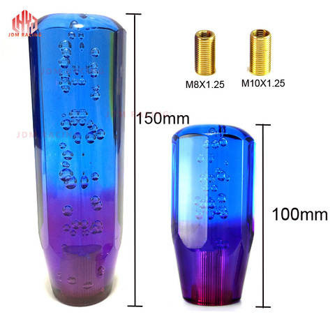 15cm/10cm M12*1.25 JDM Shift Knob Universa Crystal Bubble Gear Shift Knob Colorful Cool with 8mm 10mm 12mm Adapter ► Photo 1/6
