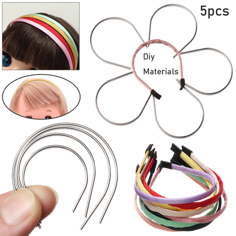 5Pcs Doll Headband Materials for 1/3 1/4 1/6 1/8 Dolls Handmade Hair Decoration Accessories DIY Making Doll Head Band Parts ► Photo 1/6