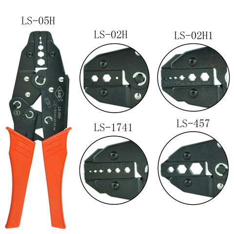 coaxial crimping plier LS-05H/02H/02H1/457/1741 RG55 RG58 RG59,62 RG8 LMR316,400 cable SMA/BNC connectors coax crimper tool ► Photo 1/6