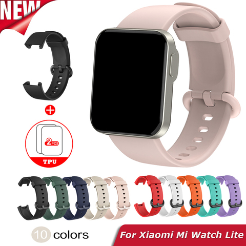 Replacement Strap For XiaoMi Mi Watch Lite Strap Silicone Watchband For XiaoMi Mi Watch Lite Smart Watch Strap Bracelet ► Photo 1/6