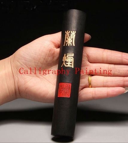 Chinese Traditional Oil Soot Ink Stick HuKaiWen Brush Water Ink Calligraphy Painting Sumi-E Lan Yan ► Photo 1/5