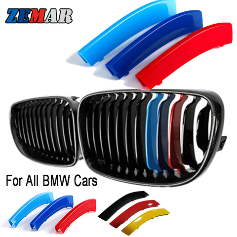 Front Grille Trim Strips For BMW E46 E90 E60 E39 E36 F30 F10 F20 X5 E70 E53 G30 E91 E92 E93 E87 X3 E83 F25 X6 E71 F31 F22 F34 X1 ► Photo 1/6