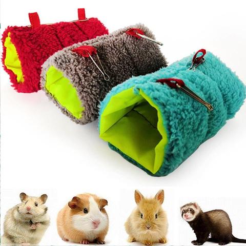 Small Pet Hamster Cage Warm Tunnel Hammock Hanging Bed Ferret Rat Paul Hamster Bird Squirrel Cave Hut Cage Hamster Accessories ► Photo 1/6