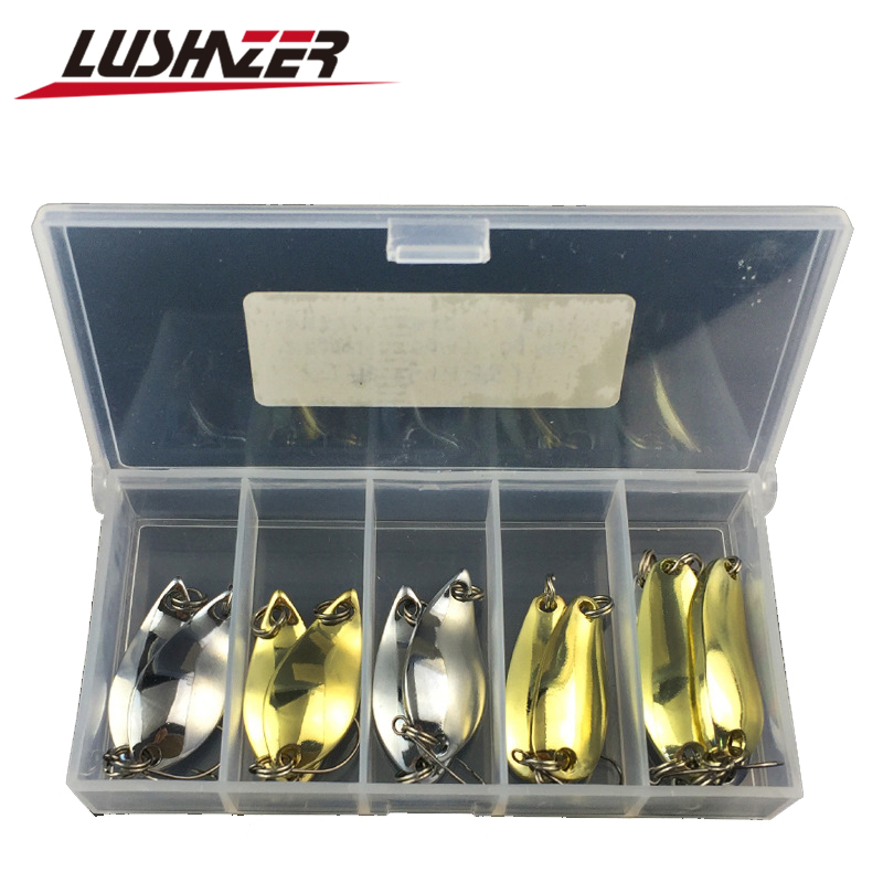 Metal Spoon Spinner Lure 2 to 8g 3.5g 10pcs/Lot Spoonbait