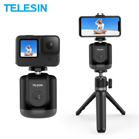 TELESIN Smart Shooting Gimbal Selfie 360° Rotation Auto Face Object Tracking For GoPro Osmo Action Smartphone Camera Vlog Live ► Photo 1/6