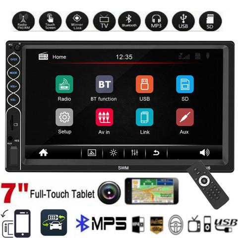 2Din Car Radio MP5 Stereo Receiver 2 Din Auto radio Car Stereo Audio Radio Mirror Link Support Rear Camera ► Photo 1/6