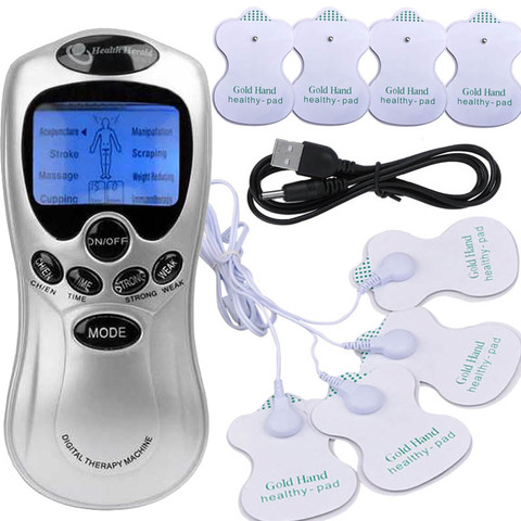 Body muscle Neck Massager back Therapy Machine Tens pads ems Pain pulse electric unit stimulator Back Neck Foot Amy Leg Massage ► Photo 1/6