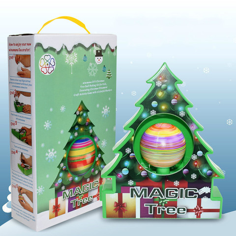 DIY Kids Drawing Toys Christmas Tree Decoration Balls Educational Craft Toy Set Home Decor Ornaments Egg Children Gifts ► Photo 1/6