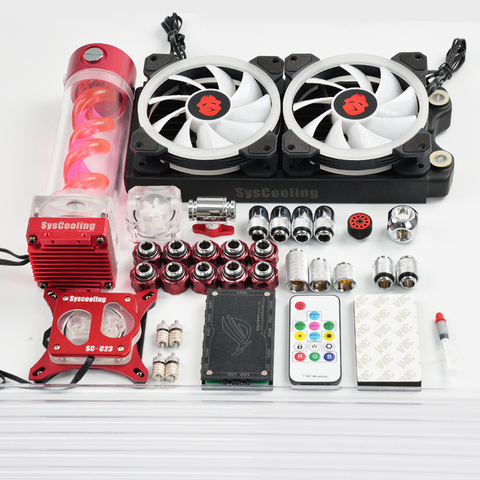 Syscooling hard tube water cooling kit for PC CPU water cooling system with RGB suport CPU liquid cooling ► Photo 1/6