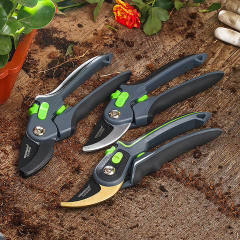 Garden steel pruning shears home fruit tree potted greening durable labor-saving tools orchard home gardening pruning ► Photo 1/6