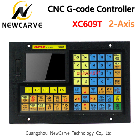 XC609T 2 Axis USB CNC Control System G-code Support Outer Circle, End Face, Slot,Taper, Arc, Thread, Deep Hole Drilling NEWCARVE ► Photo 1/6