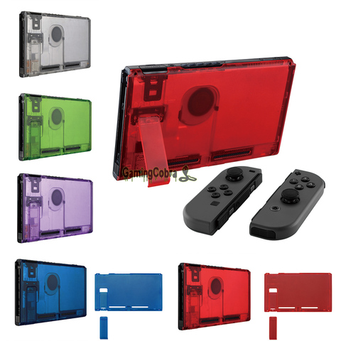 Custom Transparent Console Back Plate DIY Replacement Housing Shell Case for Nintendo Switch Console with Kickstand ► Photo 1/6