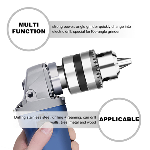 Type 100 Angle Grinder Is Converted Into An Hand Electric Drill Adapter Connector Chuck Clamping Power Tool Special Accessories ► Photo 1/6