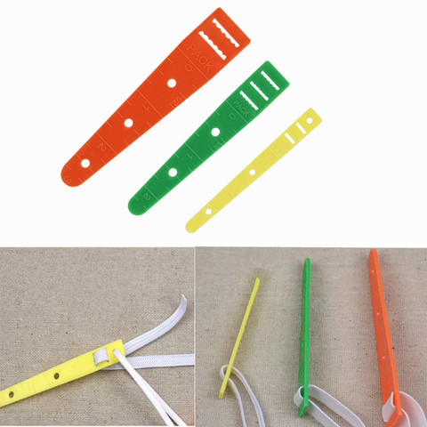 3Sizes Multicolor Plastic Elastic Glides Guides Threaders Wear Elastic Band Tool Band Rope Wearing DIY Sewing Accessories 7YJ312 ► Photo 1/6