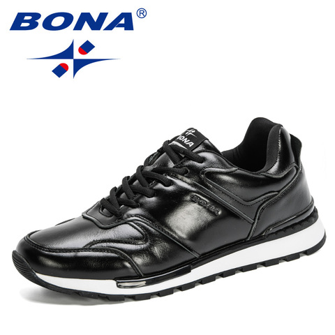 BONA 2022 New Designers Business Dress Shoes Genuine Leather Formal Office Men Shoes Party Fashion Wedding Man Footwear Trendy ► Photo 1/6