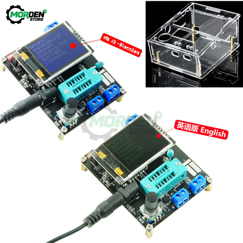 LCD GM328A GM328 Transistor Tester Diode Capacitance Voltage DC 6.8-12V Frequency Meter PWM Square Wave Signal Gener Soldering ► Photo 1/6