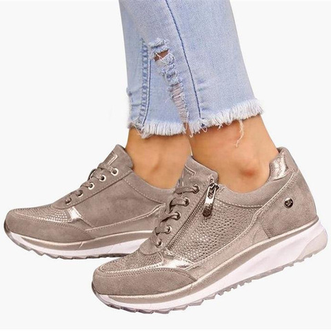 Fashion Sneakers Women Casual Shoes Thick Sole Soft Fashion Ladies Shoes Plus Size 42 A2544 ► Photo 1/6