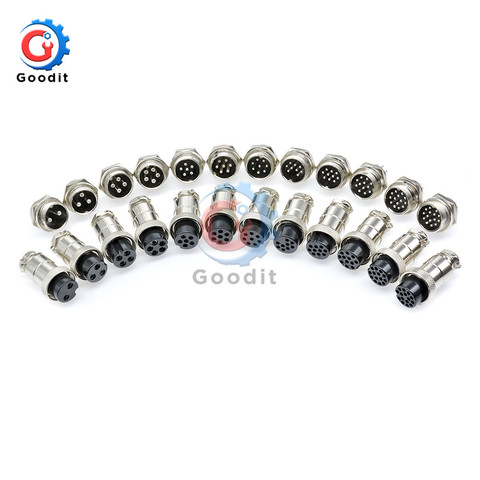 1set GX20 2/3/4/5/6/7/8/9/10/12/14/15 Pin Male Female Wire Panel Circular Connector Lid L94-100Y Aviation Connector Socket Plus ► Photo 1/6