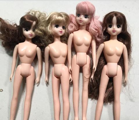Long Hair Licca Doll Heads With Body Mini Cute Doll Set Girl DIY Playing Doll Parts Doll Accessories Original Quality Doll Head ► Photo 1/6