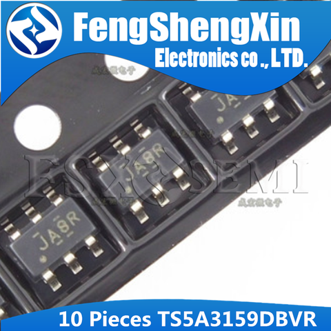 10PCS TS5A3159DBVR JA8R SOT-23-6 TS5A3159DBV SOT-23 TS5A3159D TS5A3159 TS5A3159ADBVR SOT23-6  1-R SPDT ANALOG SWITCH ► Photo 1/1