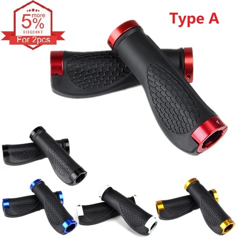 1 Pair Comfortable Durable Portable Cycling Bike Mountain Handlebar Rubber Anti-slip Bicycle Handlebar 2 styles optional ► Photo 1/6