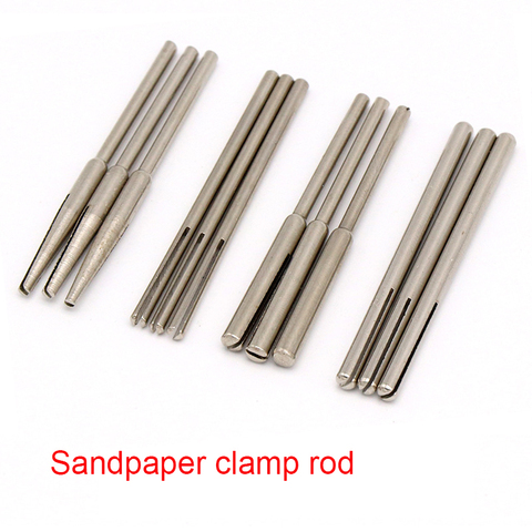 5PCS Sandpaper Clamp 2.35/3.0mm Fixing Rod Split Mandrels Long Abrasive Holder Clip For Electric Grinder Accessories ► Photo 1/5