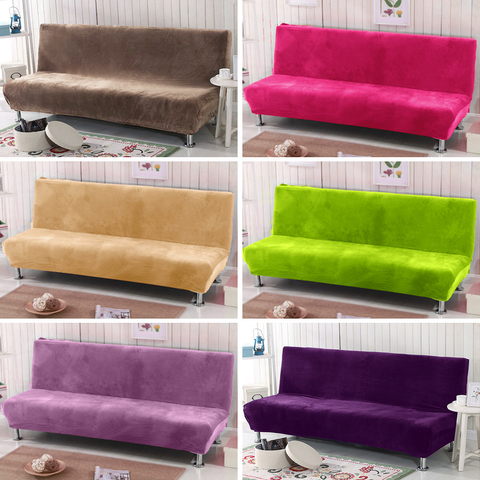 160-190cm Plush thick fabric Sofa Bed Covers Without Armrest Couch covers stretch slipcovers sofa Towel for home living room ► Photo 1/6