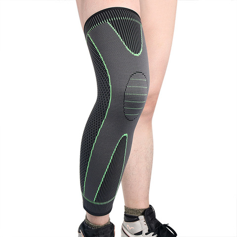 Compression Knee Pads Support Sleeve Protector Elastic Kneepad Brace Spring Support  Volleyball Running  Silicone ► Photo 1/6