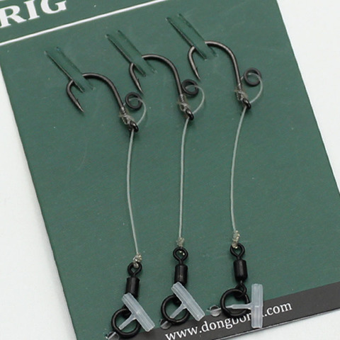 Carp Fishing Hook Ready Tied Chod Rigs - Carp Pop Up Stiff Rig Coarse Fishing Hook Size 6 8 10 ► Photo 1/6