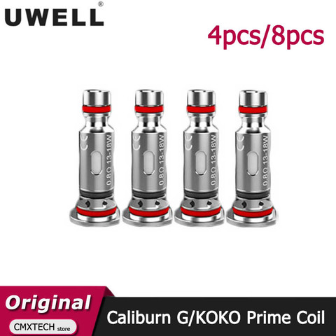 4pcs/8pcs Uwell Caliburn G Mesh Coil 0.8ohm 1.0ohm Head Vaporizer for Electronic Cigarette Uwell Caliburn G  KOKO Prime Pod Vape ► Photo 1/1