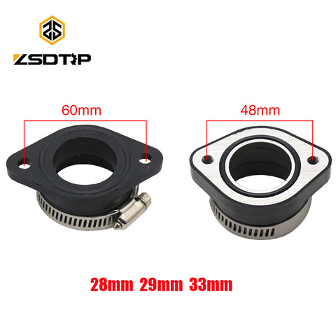 ZSDTRP Motorcycle Carburetor Adapter Inlet Intake Pipe for PWK 21/24/26/28/30/32/34mm PE26/28/30mm TM28/32/34 Carb Pit Dirt Bike ► Photo 1/5