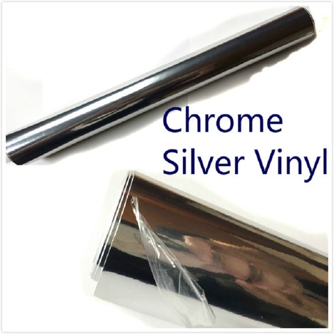 Premium Glossy Chrome mirror vinyl silver Chrome Air Bubble Free