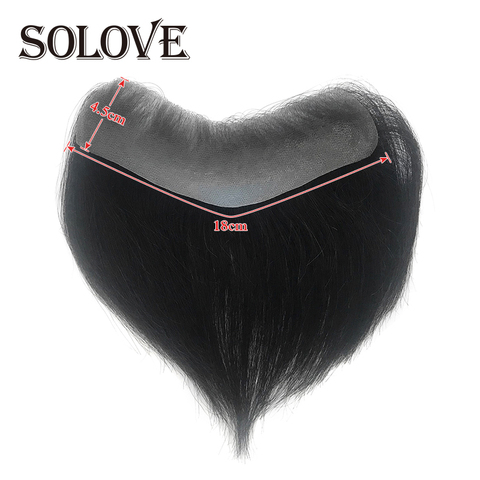 Men's Hairline Toupee V-Loop Brazilian Virgin Remy Human Hair For Men Toupee Soft Thin Skin Hairpieces Replacement System ► Photo 1/6