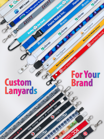 Custom Printed Lanyard For Keys Full Color Custom Design badge holder & Staff Cards ► Photo 1/5