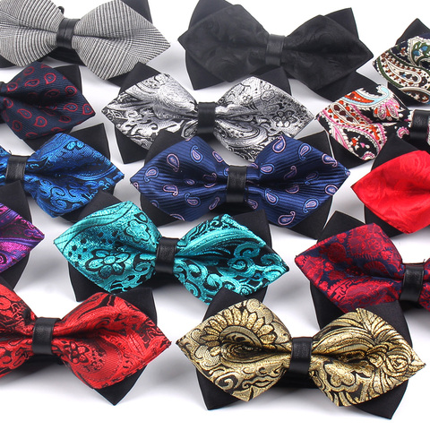 New Pointed Men Bow Tie Classic Bowtie For Men Business Wedding Adult  Bowties Butterfly Suits Cravats Jacquard Woven Bowties ► Photo 1/6