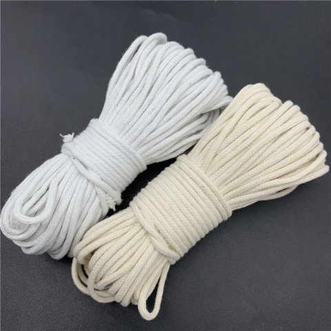 2mm 2.5mm 3mm 10yards Cotton Cord Rope Braided Twisted Rope High Tenacity Thread DIY Textile Craft Woven String Home Decoration ► Photo 1/3