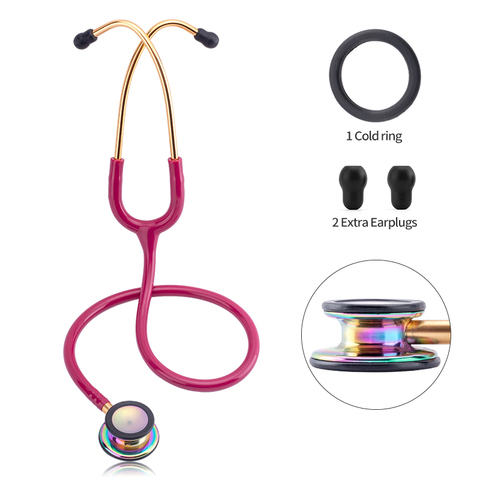 Portable Professional Cardiology Stethoscope Double Sided Stethoscope Medical Equipment Nurse Doctor Stethoscope Equipo Medico ► Photo 1/6