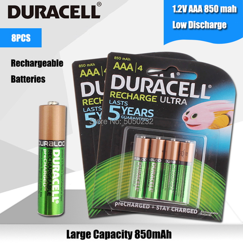 Duracell Rechargeable Aa Battery - 8pcs