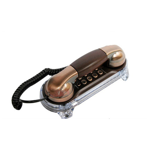 Antique Telephone Corded Elegant Phone Retro Trimline Telephones Landline with Metal Buttons Blue Incoming-Call Flashlight ► Photo 1/2