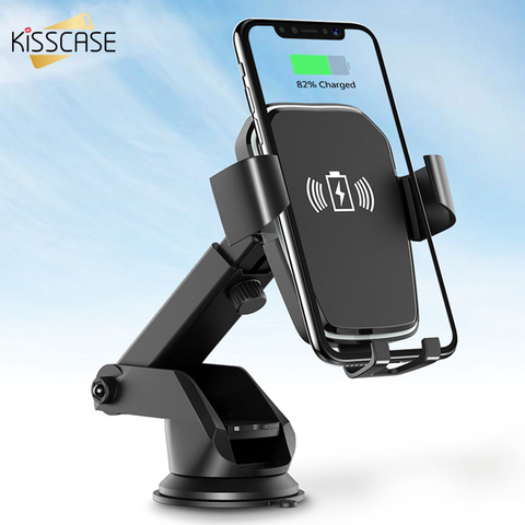 2 in 1 Car Wireless Charger For Samsung Note 10Plus S10 10W Qi Car Charger Holder Gravity Car Holder Charging For iPhone X XS XR ► Photo 1/1