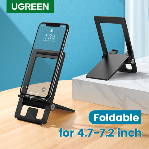 Ugreen Cell Phone Stand for Desk Adjustable Phone Holder Dock for iPhone 11 Pro Max XS XR 8 7 Foldable Mobile Phone Holder Stand ► Photo 1/6