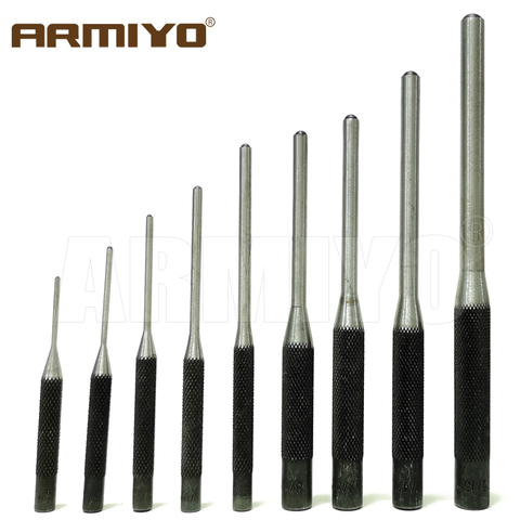 Armiyo 9pcs/set Roll Pin Punch Set 1/16