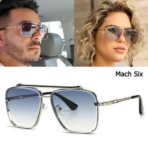 JackJad 2022 Fashion Classic Mach Six Style Gradient Sunglasses Cool Men Vintage Brand Design Sun Glasses Oculos De Sol 2A102 ► Photo 1/6
